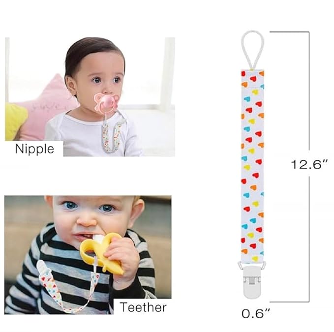 Baby Pacifier teether Belt Clip 3-12 Months Baby teether- Pack of 2